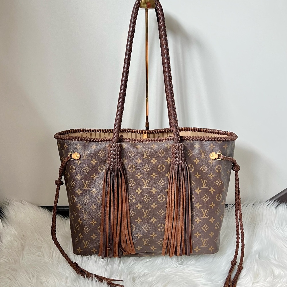 Custom LOUIS VUITTON Neverfull GM Monogram LV by Vintage Bobo Bags Large Voyager